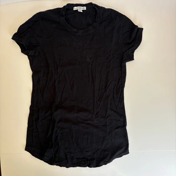 James Perse Sheer Slub Crew Neck Tee - Picture 9 of 13